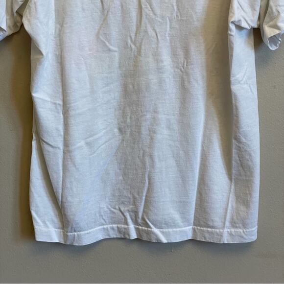 Vintage L white short sleeve t-shirt “Aged to Perfection” wine - Picture 7 of 7